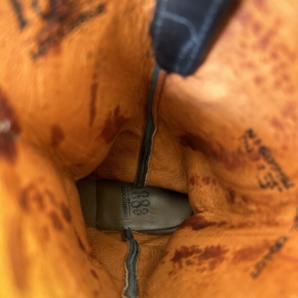 Lucchese N159754 Black Snip Toe 1883 Cowboy Boots Mens 8 EE - Picture 12 of 12